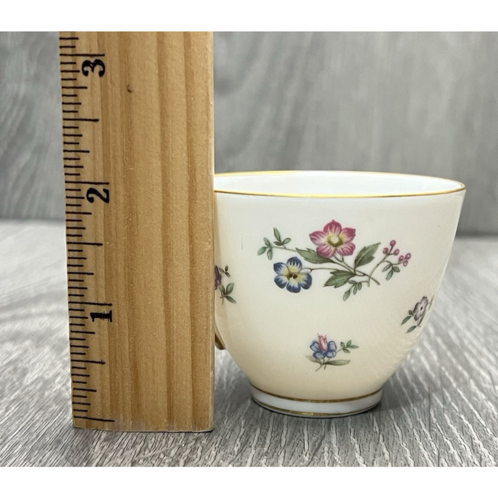 Franconia Fleurettes Selb Bavaria Tea Cup & Saucer Set Colorful Floral Gold Trim - Picture 14 of 14